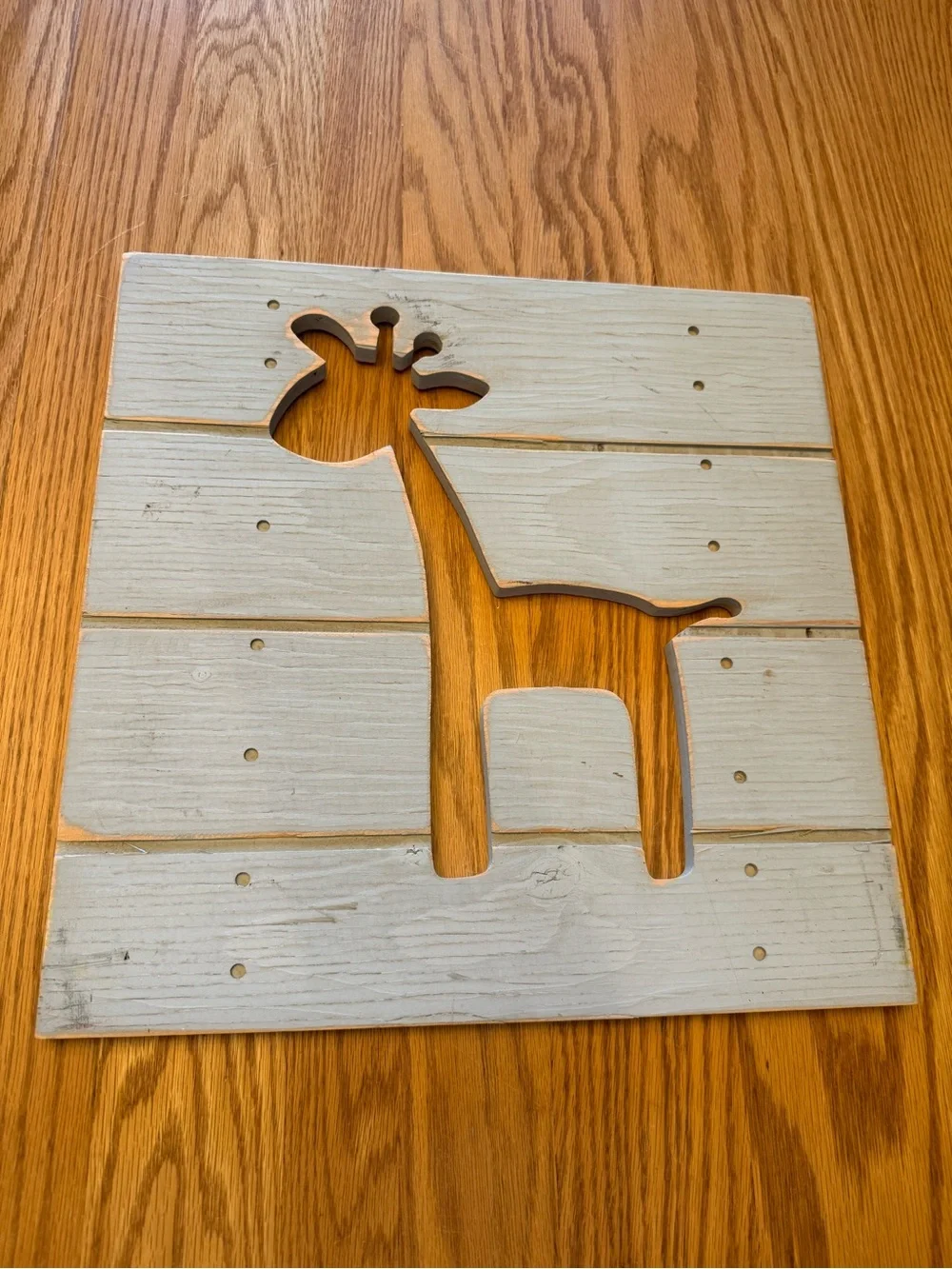 Set of 3 Giraffe and Owl Wall Art Pieces